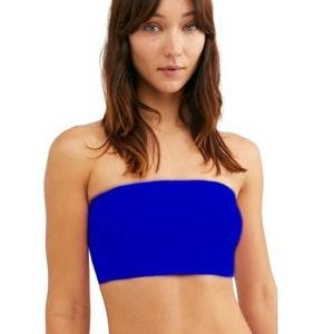 NWT Free People Nina Tube Bandeau Large Blue